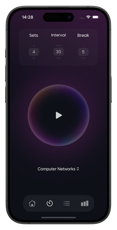 Animated Pomodoro timer