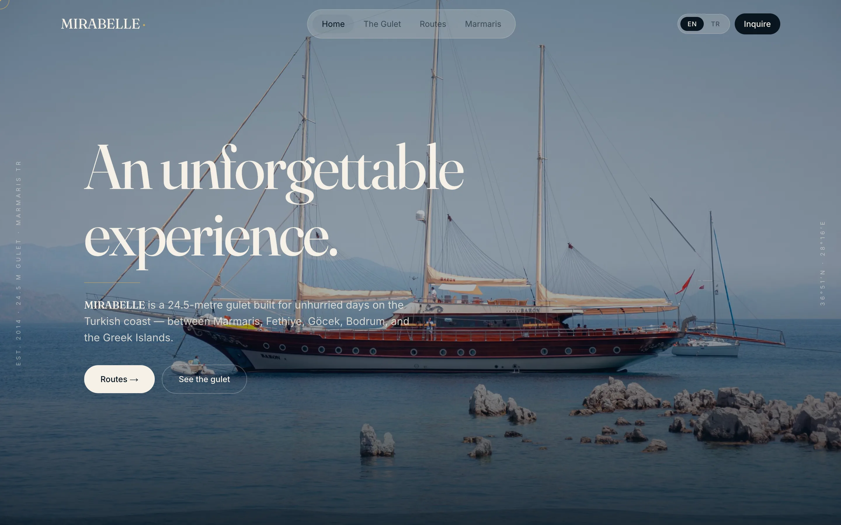 A bilingual, multi-page showcase site