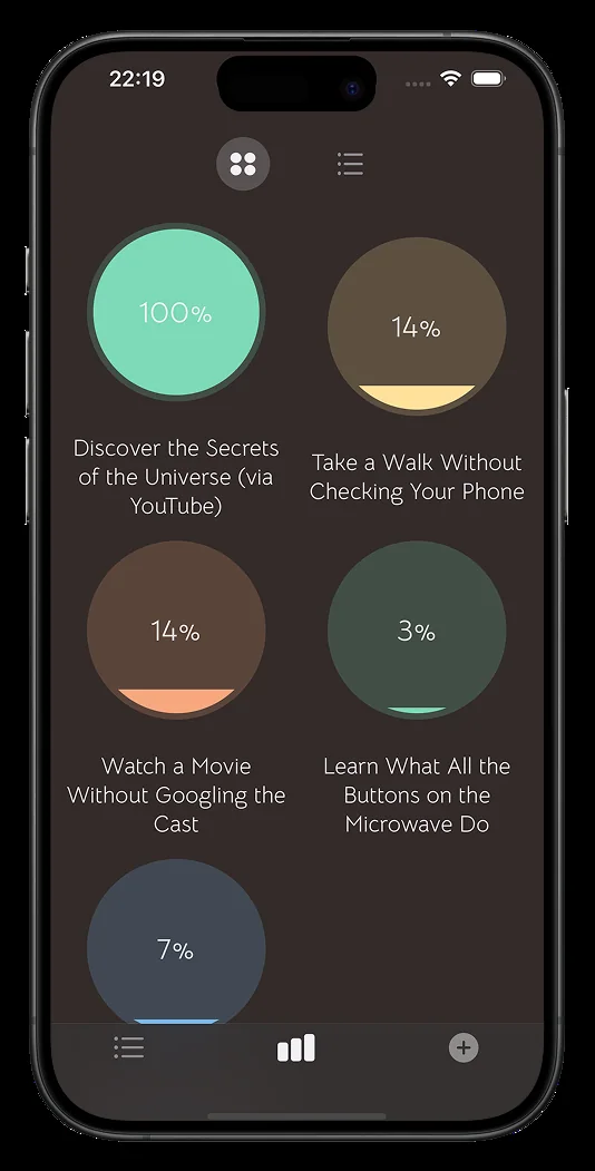 Progress in dark mode